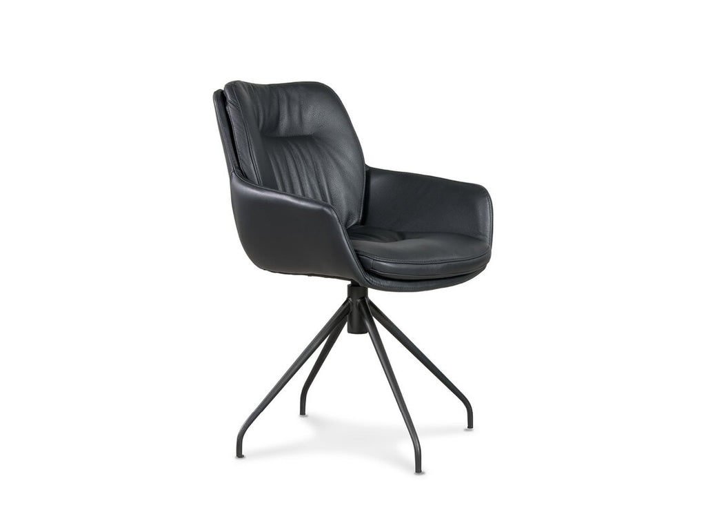 SWIVEL CHAIR WITH ARMRESTS ANNA