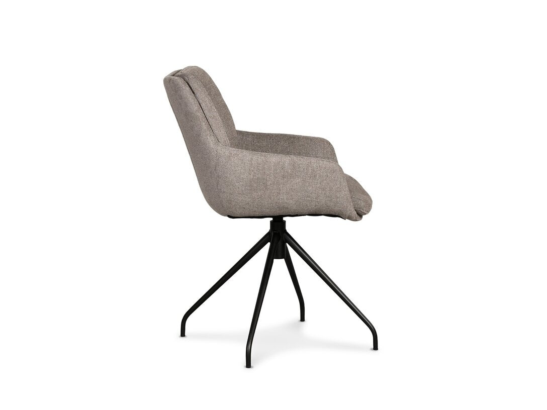 SWIVEL CHAIR WITH ARMRESTS ANNA