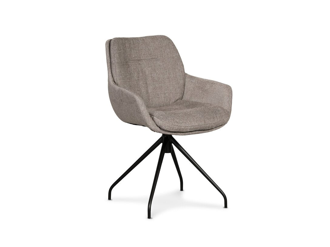 SWIVEL CHAIR WITH ARMRESTS ANNA