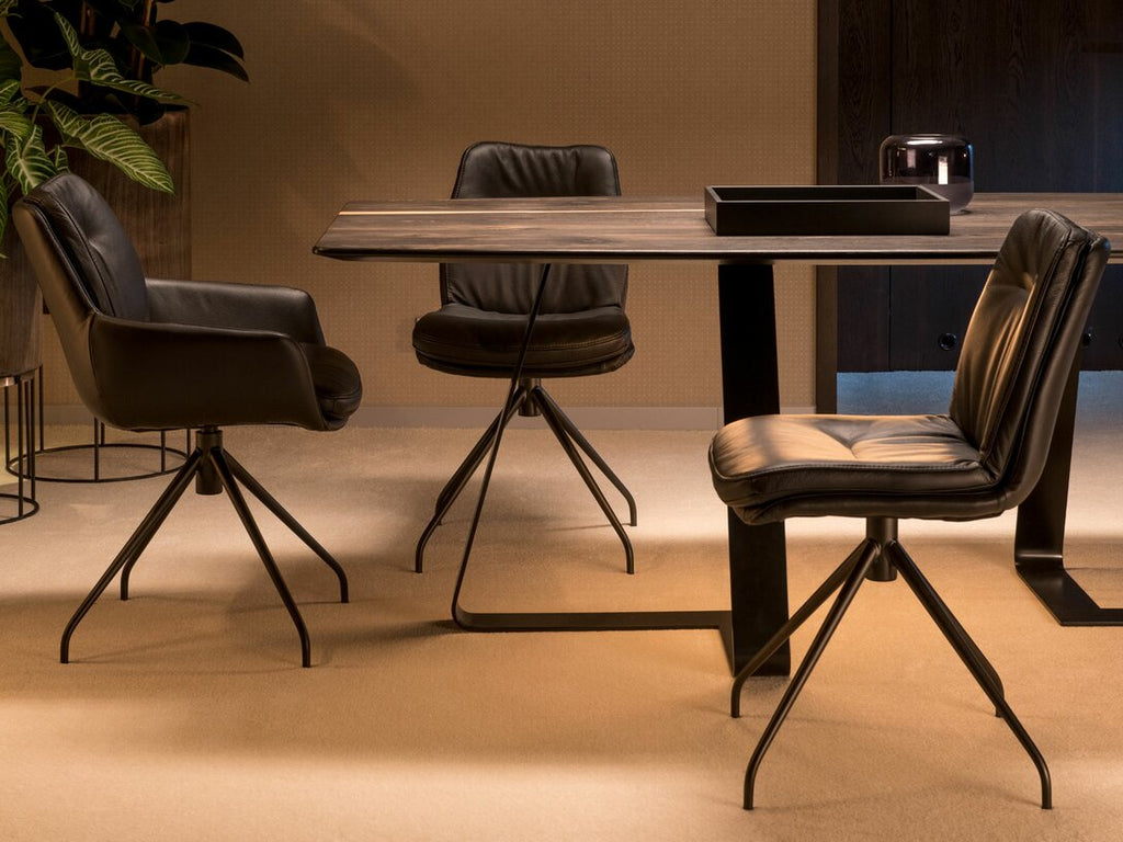 SWIVEL CHAIR WITH ARMRESTS ANNA