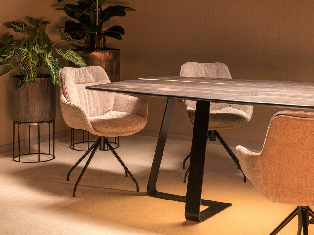 SWIVEL CHAIR WITH ARMRESTS ANNA