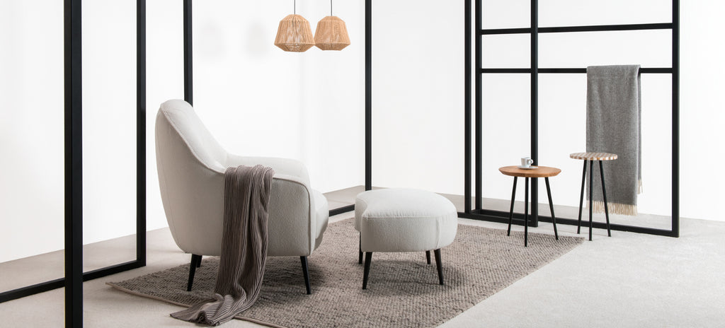 ROSMARINO ARMCHAIR WITH FOOTSTOOL
