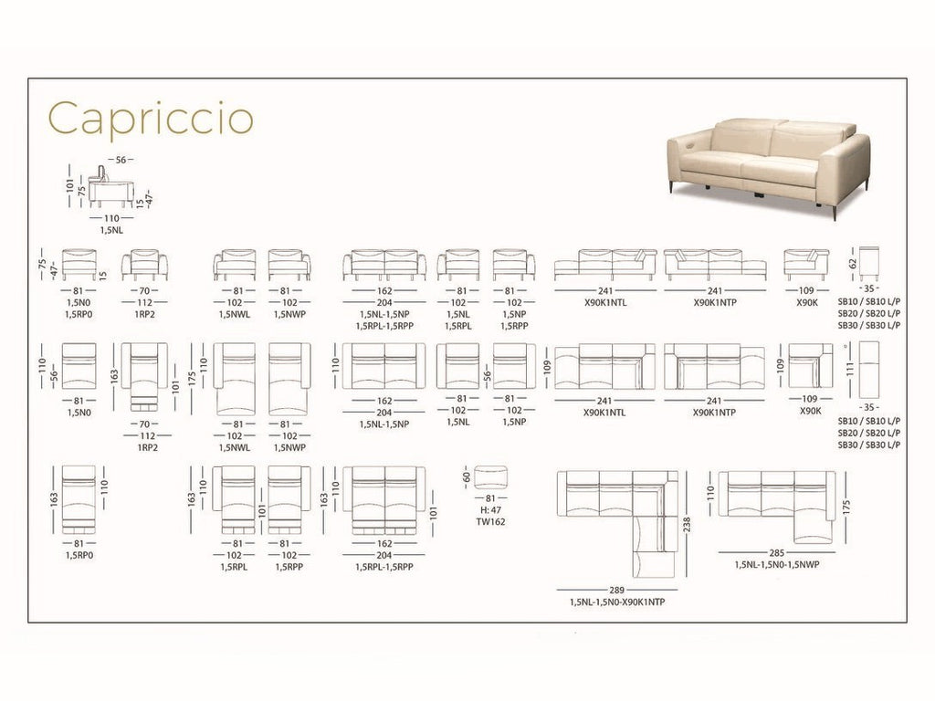 CAPRICCIO  W162 LOUNGE SET