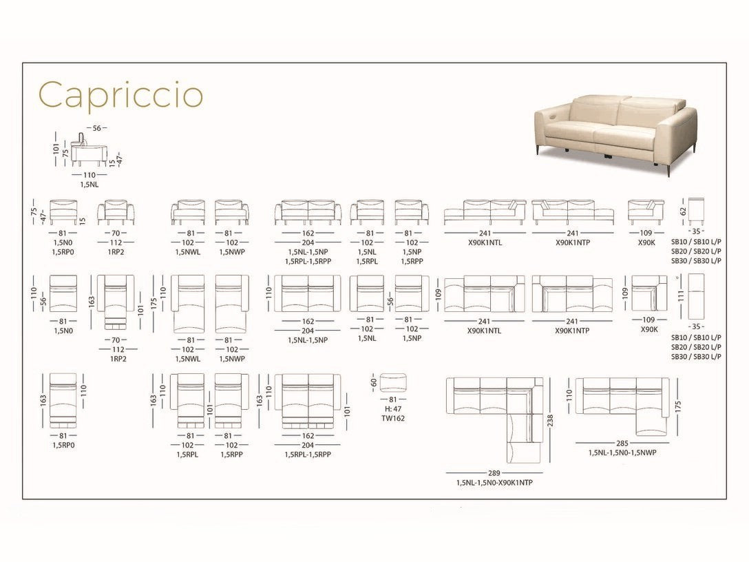 CAPRICCIO  W162 LOUNGE SET